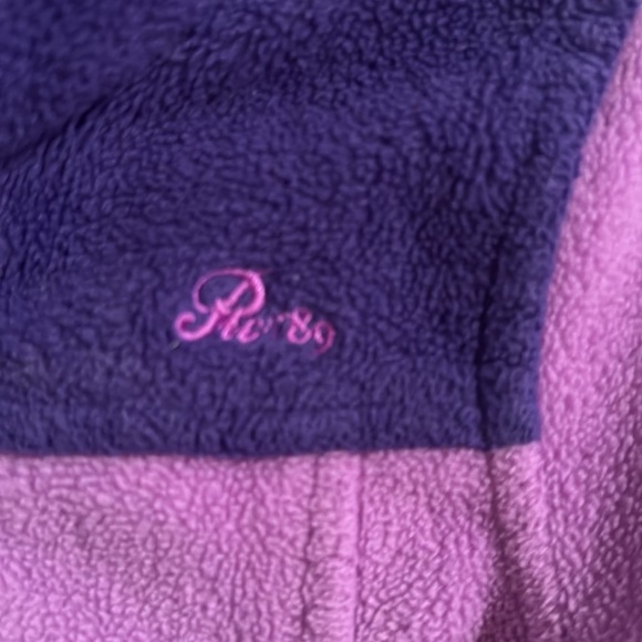 Children’s Place 12 Month Girls Purple Fleece Jacket - Picture 2 of 5